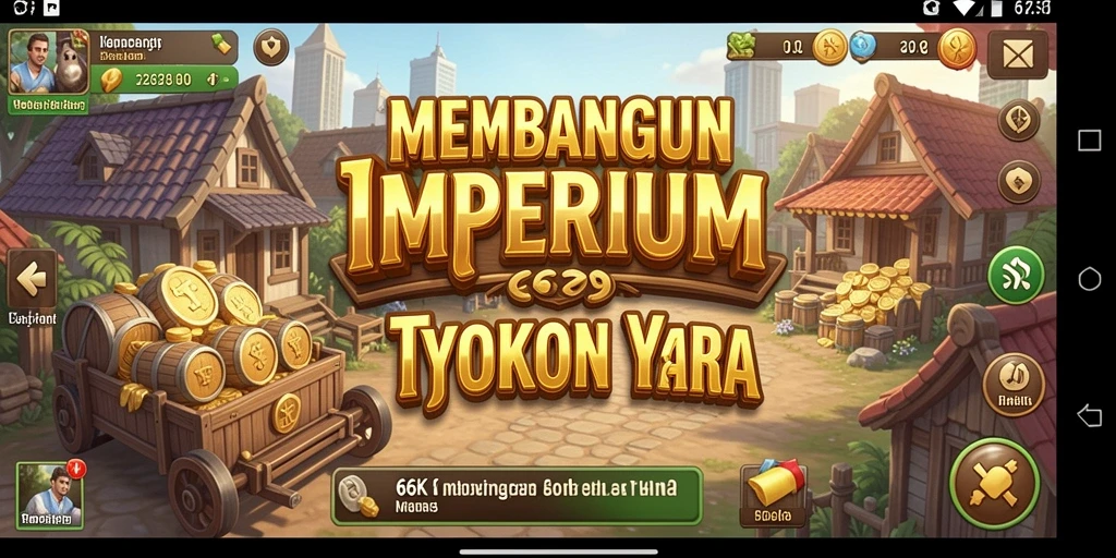Screenshot gameplay <strong>66K</strong> menampilkan pengelolaan bisnis yang seru dan mendebarkan.