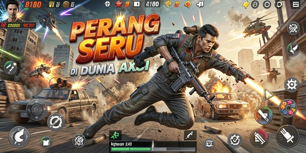 Tampilan gameplay seru dalam 8180 yang mendebarkan.