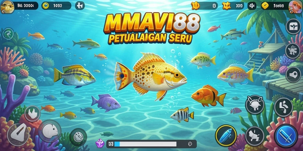 Tampilan menarik dari gameplay Tembak Ikan di AMAVI88.