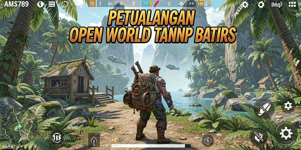 Tampilan menarik dari gameplay Open World di AMS789.