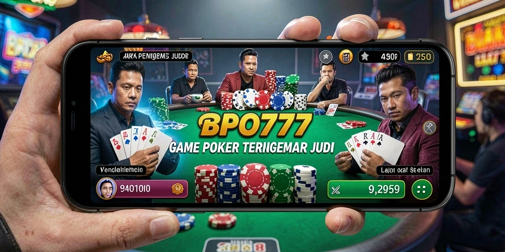 Tampilan gameplay BPO777 yang mendebarkan saat bermain Poker.