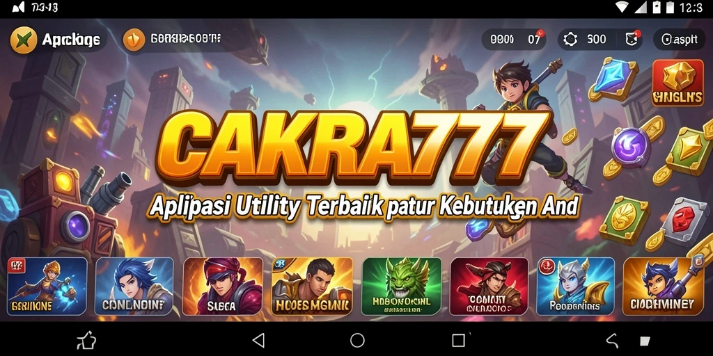 Tampilan aplikasi CAKRA777 yang memudahkan pengelolaan Utility.