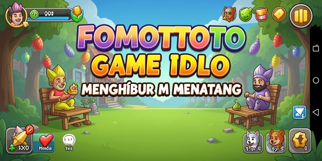 Tangkapan layar gameplay FOMOTOTO dengan momen menarik dalam permainan idle.