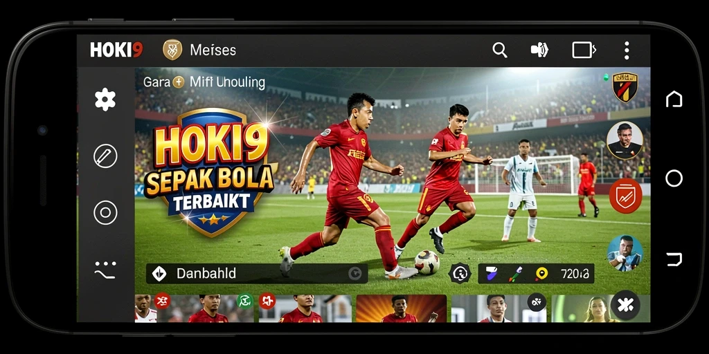 Tangkapan layar HOKI9 yang menunjukkan aksi mendebarkan dalam permainan sepak bola.