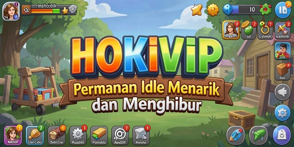 Screenshot dari gameplay HOKIVIP yang menampilkan karakter dan proses Idle.