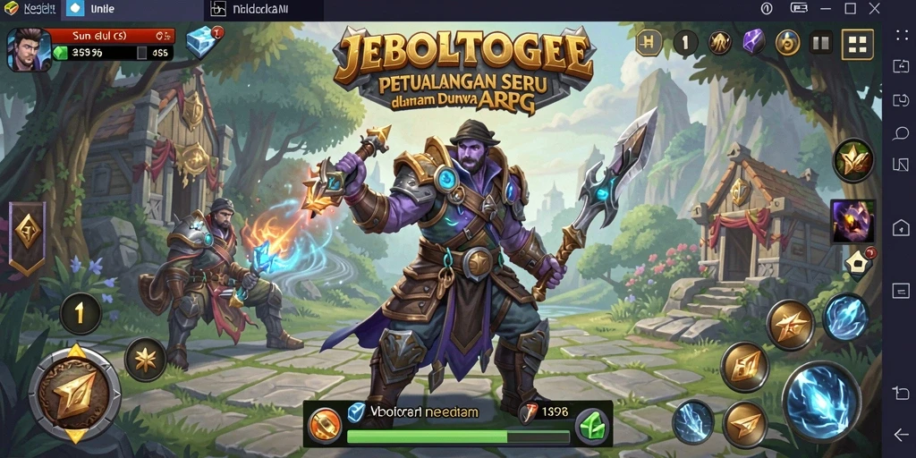 Tampilan menarik dari gameplay ARPG di JEBOLTOGEL.