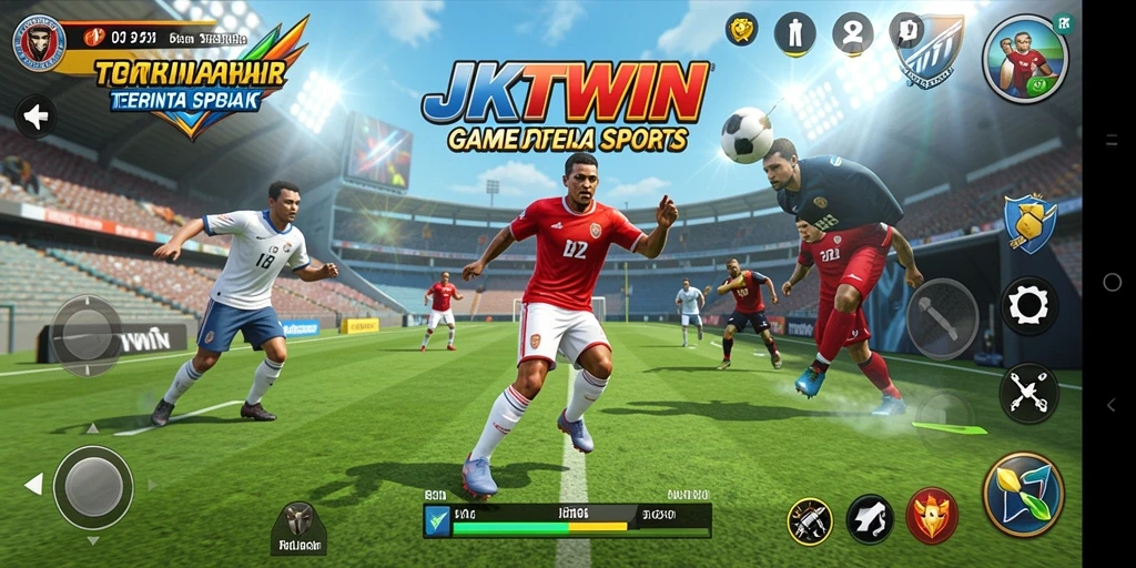 Tampilan gameplay menarik di JKTWIN dengan aksi olahraga yang seru.