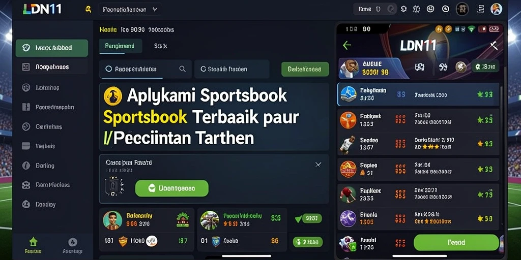 Screenshot gameplay LDN11 menampilkan taruhan olahraga yang menarik.