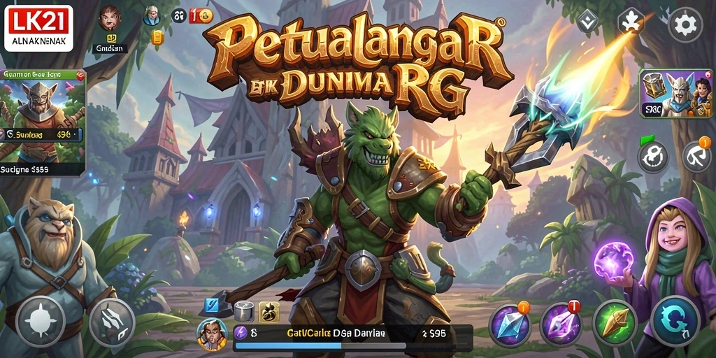Screenshot gameplay LK21, menampilkan aksi pertarungan yang mendebarkan.