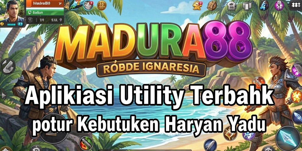 Screenshot utama MADURA88 menampilkan antarmuka yang intuitif dan fitur-fitur Utility yang efisien.