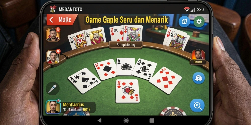 Tampilan gameplay Gaple yang menakjubkan di MEDANTOTO.