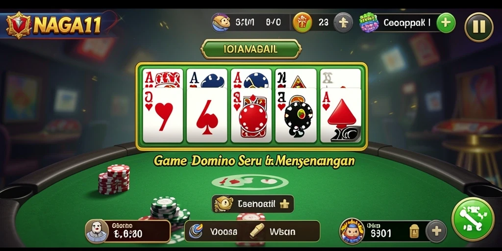 Tampilan gameplay seru di NAGA11 dengan aksi Domino yang menegangkan.