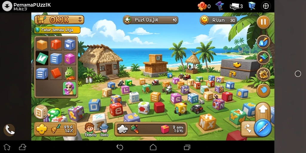 Tampilan gameplay OKJK yang menantang dan menarik.