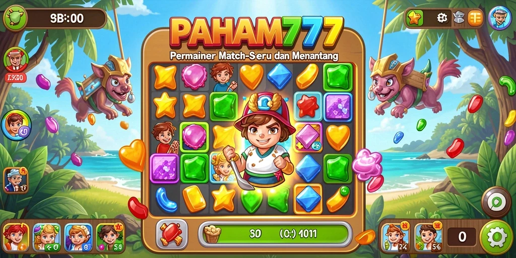 Tampilan gameplay PAHAM777 yang menarik dan penuh warna.