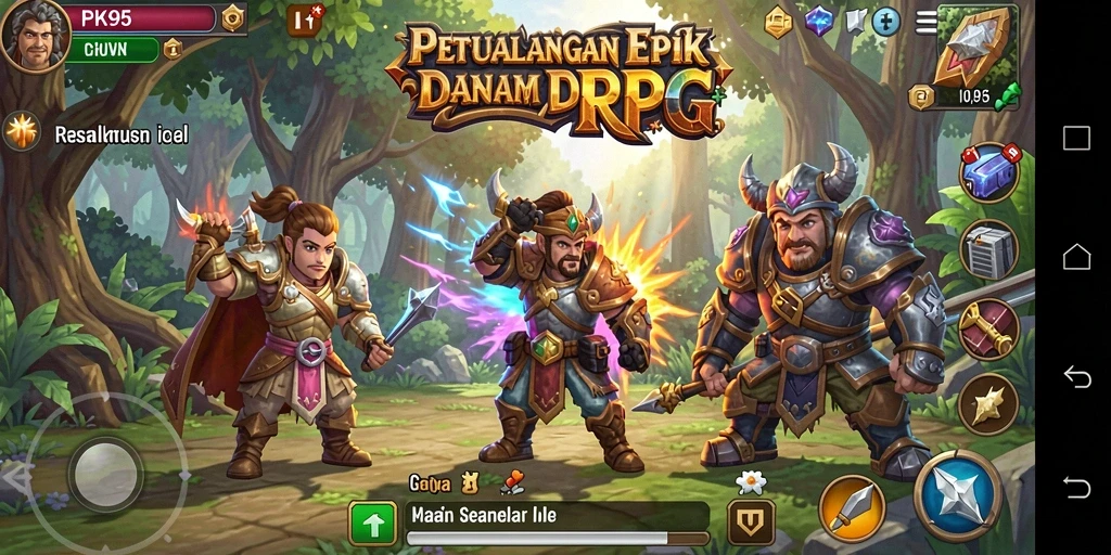 Tampilan gameplay PK95 yang menegangkan dan menarik.