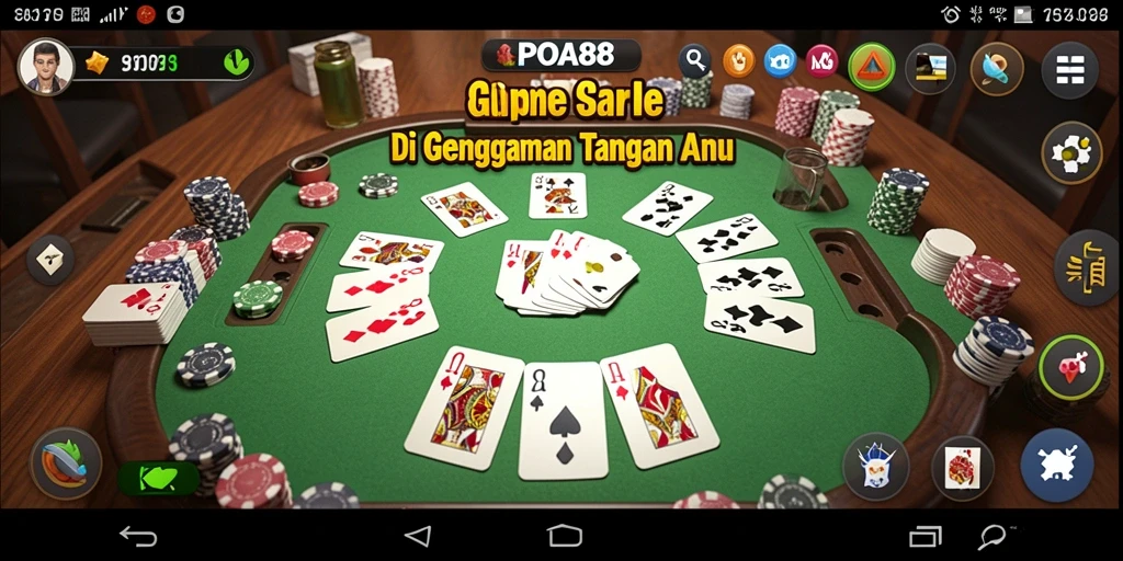 Tampilan gameplay Gaple yang menarik dan interaktif.