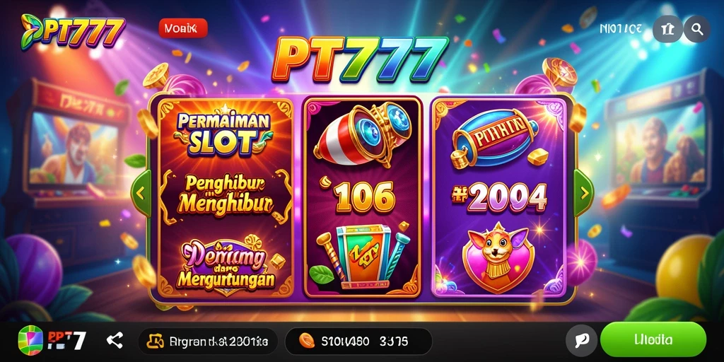 Tampilan gameplay PT777 yang menarik saat bermain slot.