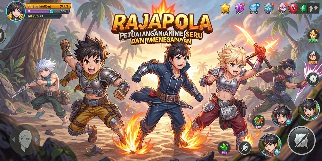Tampilan gameplay RAJAPOLA yang memukau dan menarik.