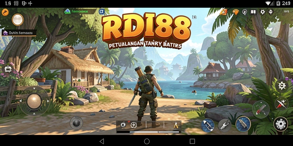 Screenshot RDI88 menampilkan aksi seru dalam dunia terbuka.