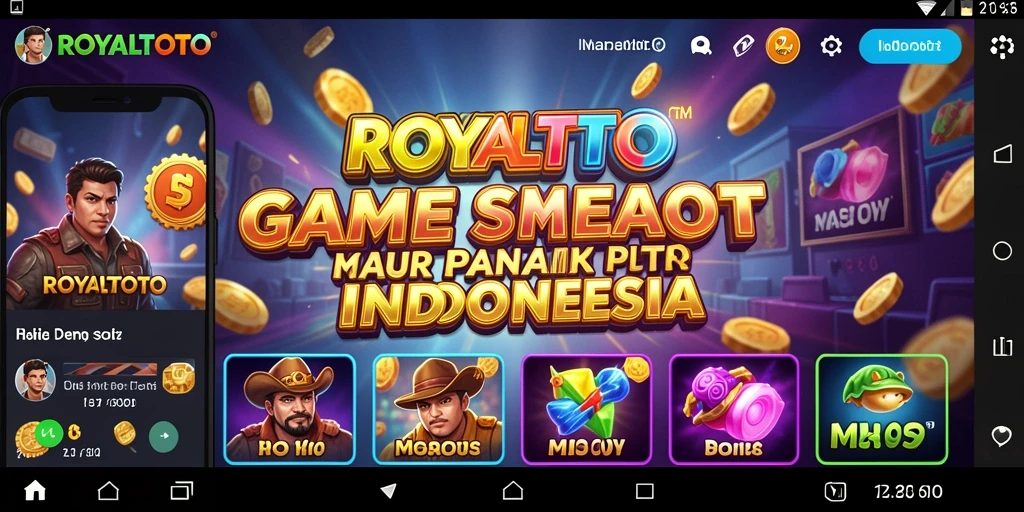 Tangkapan layar gameplay Slot ROYALTOTO yang mengasyikkan dan penuh warna.