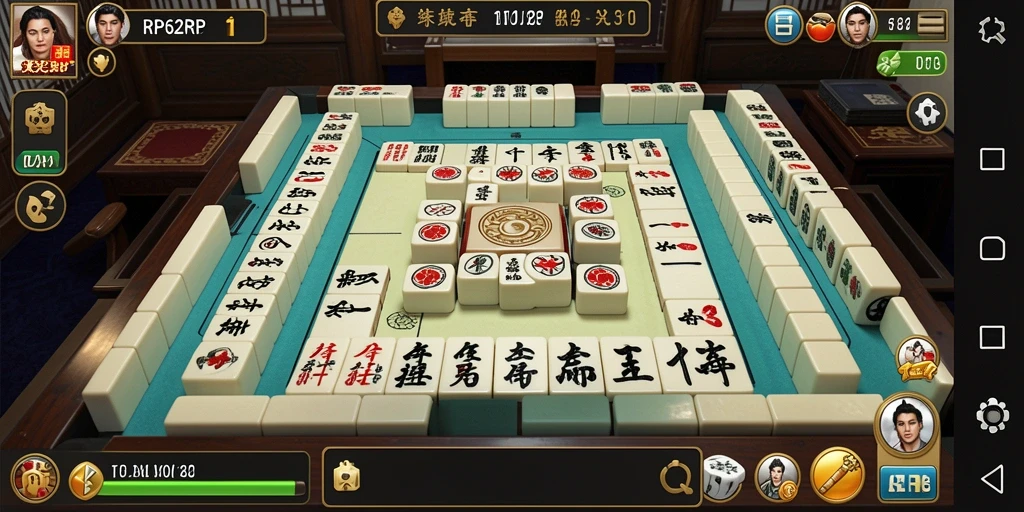 Screenshot utama RP62RP menampilkan gameplay Mahjong yang menantang dan menarik.