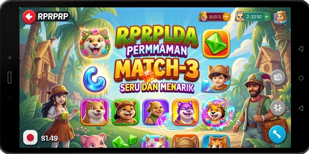 Gameplay seru RPRPRP dengan kombinasi objek Match-3.