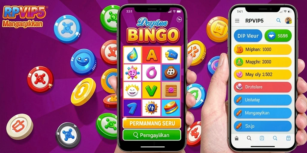 Screenshot RPVIP5 menampilkan pengalaman bermain Bingo yang mendebarkan.