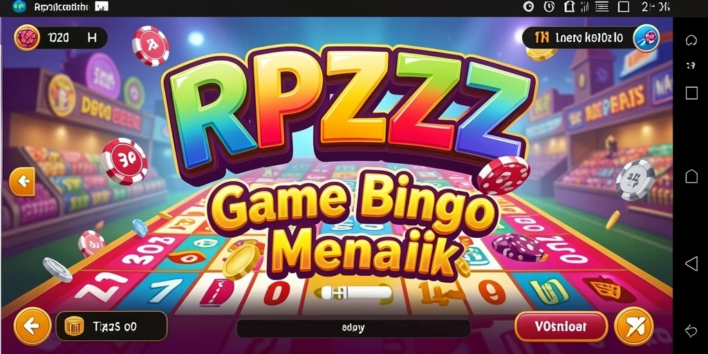 Screenshot gameplay RPZZZ menampilkan suasana Bingo yang mendebarkan.