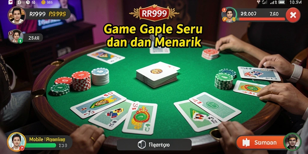 Tampilan screenshot gameplay seru Gaple di RR999.