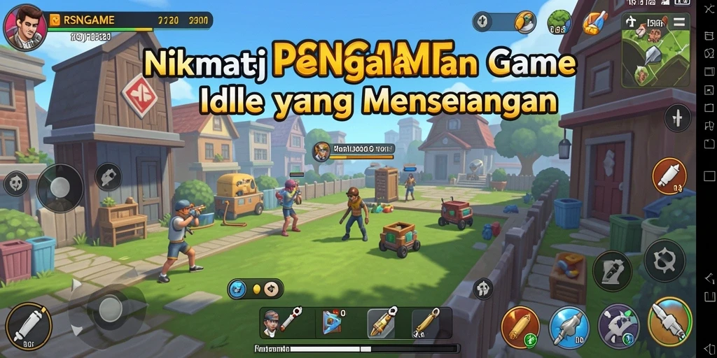 Tangkapan layar RSNGAME menampilkan gameplay Idle yang menarik dan santai.