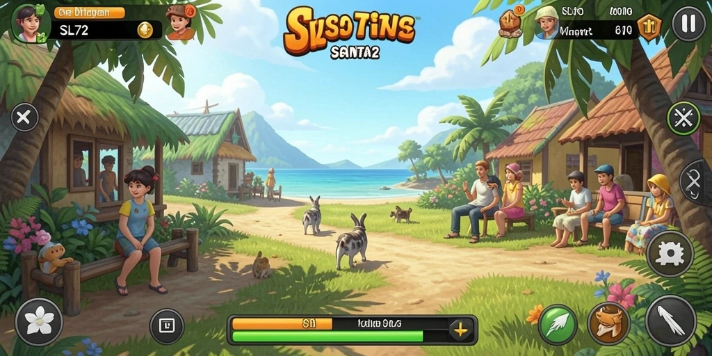 Screenshot SL72 menampilkan gameplay yang seru dan santai.