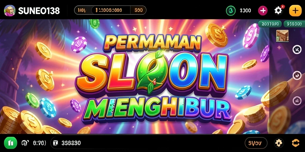 Tampilan gameplay yang penuh warna dan menarik di SUNEO138.