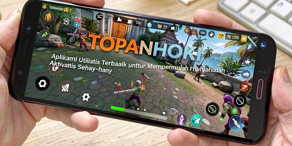 Screenshot utama dari aplikasi TOPANHOKI menunjukkan fitur pengingat dan manajemen tugas.