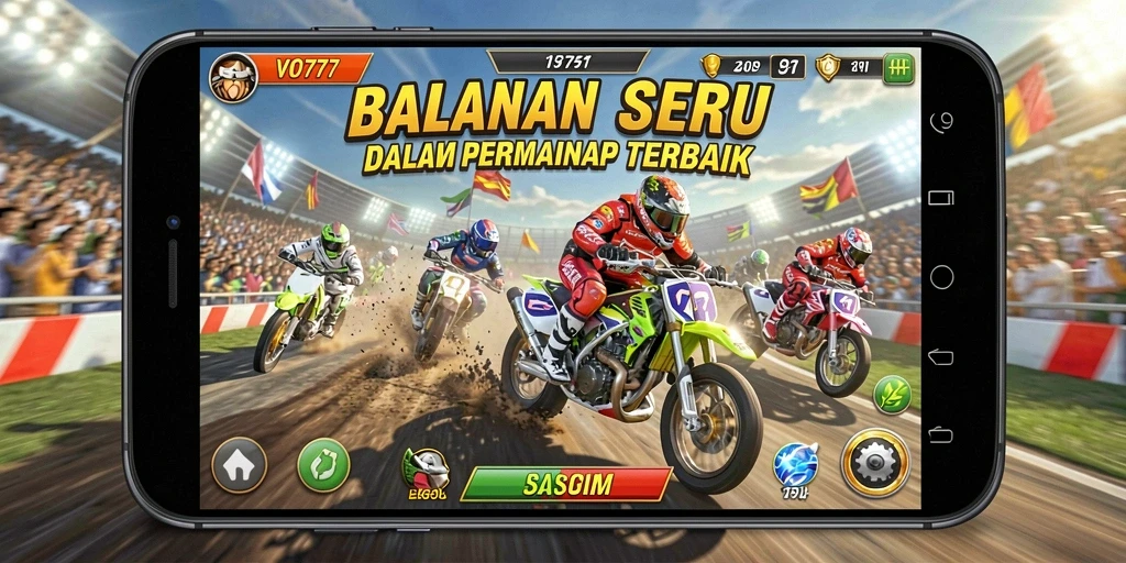 Screenshot VO777 menampilkan serunya bermain balap dengan mobil yang menakjubkan.